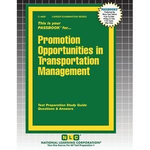 Promotion Opportunities in Transportation Management -- Passbooks